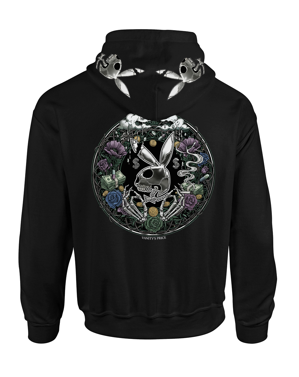 Bild von 'Chrome Bunny' - ZIP HOODIE 2 [schwarz]